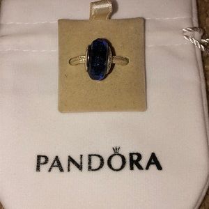 Pandora Blue Fascinating Iridescent Murano Charm